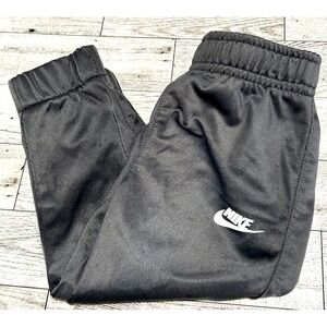 Nike Boys Baby Elastic Waist Jogger Sweat Pants Gray White Swoosh 12‎ months